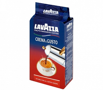 Кофе молотый LAVAZZA Crema e gusto 250гр.в/упак.