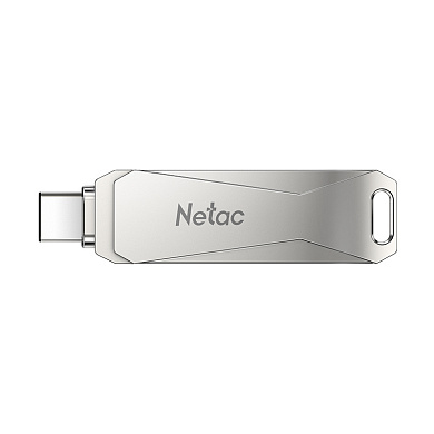 Флэш-накопитель 64GB USB 3.0+TypeC FlashDrive Netac U782С алюминиевый спав