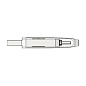 Флэш-накопитель 64GB USB 3.0+TypeC FlashDrive Netac U782С алюминиевый спав