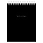 Блокнот МАЛЫЙ ФОРМАТ А6 108х145 мм, 40 л., гребень, картон, клетка, BRAUBERG "Minimal Classic", 116428