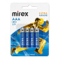 MIREX LR03 / AAА, 1.5V алкалиновая НАБОР 4 ШТ