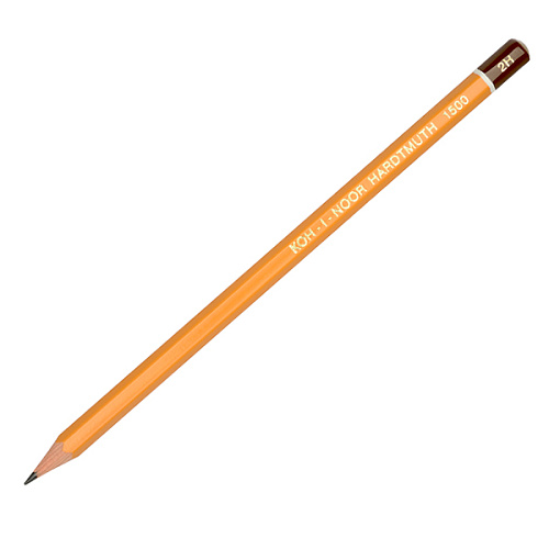 Карандаш чернографитный Koh-I-Noor 1500 твердость 2Н