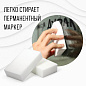 Губка-ластик МЕЛАМИНОВАЯ для удаления пятен, для чистки кухни, уборки, обуви, 10х7х3 см, ., полибэг, LAIMA, 608955.